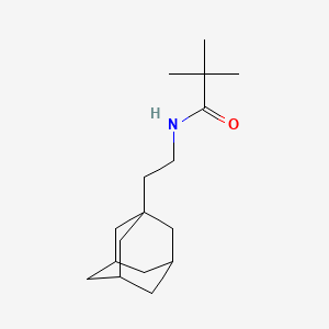 molecular formula C17H29NO B3987216 N-[2-(1-adamantyl)ethyl]-2,2-dimethylpropanamide 