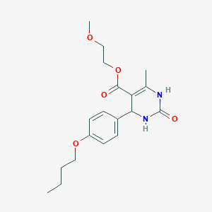 2-methoxyethyl 4-(4-butoxyphenyl)-6-methyl-2-oxo-1,2,3,4-tetrahydro-5-pyrimidinecarboxylate