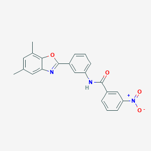 N-[3-(5,7-dimethyl-1,3-benzoxazol-2-yl)phenyl]-3-nitrobenzamide