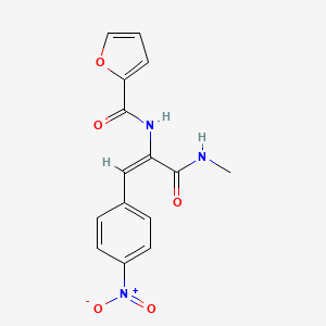 N-[1-[(methylamino)carbonyl]-2-(4-nitrophenyl)vinyl]-2-furamide