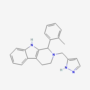 1-(2-methylphenyl)-2-(1H-pyrazol-3-ylmethyl)-2,3,4,9-tetrahydro-1H-beta-carboline