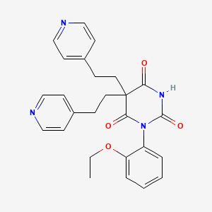 1-(2-ethoxyphenyl)-5,5-bis[2-(4-pyridinyl)ethyl]-2,4,6(1H,3H,5H)-pyrimidinetrione