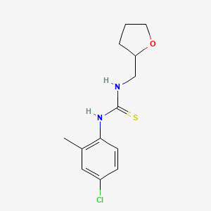 molecular formula C13H17ClN2OS B3987431 N-(4-CHLORO-2-METHYLPHENYL)-N'-TETRAHYDRO-2-FURANYLMETHYLTHIOUREA 