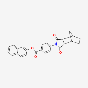 molecular formula C26H21NO4 B3987438 2-naphthyl 4-(3,5-dioxo-4-azatricyclo[5.2.1.0~2,6~]dec-4-yl)benzoate CAS No. 474302-54-0