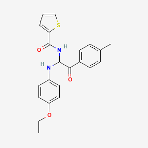 N-[1-[(4-ethoxyphenyl)amino]-2-(4-methylphenyl)-2-oxoethyl]-2-thiophenecarboxamide