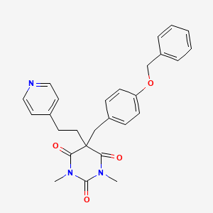 5-[4-(benzyloxy)benzyl]-1,3-dimethyl-5-[2-(4-pyridinyl)ethyl]-2,4,6(1H,3H,5H)-pyrimidinetrione