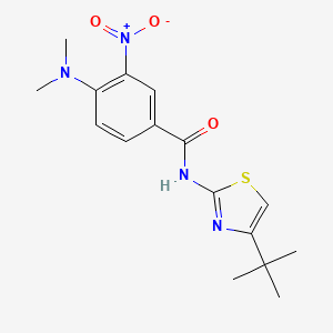 N-(4-tert-butyl-1,3-thiazol-2-yl)-4-(dimethylamino)-3-nitrobenzamide