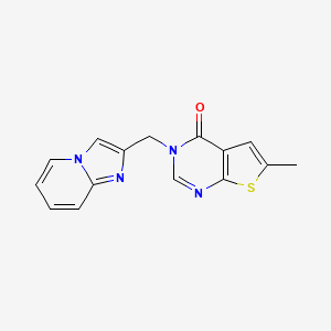 3-(imidazo[1,2-a]pyridin-2-ylmethyl)-6-methylthieno[2,3-d]pyrimidin-4(3H)-one