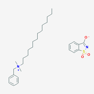 molecular formula C30H46N2O3S B039876 Myristalkonium saccharinate CAS No. 68989-01-5