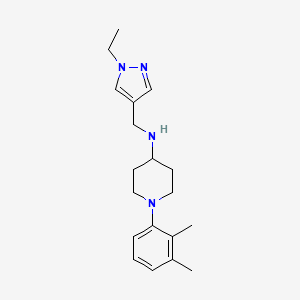 1-(2,3-dimethylphenyl)-N-[(1-ethyl-1H-pyrazol-4-yl)methyl]piperidin-4-amine