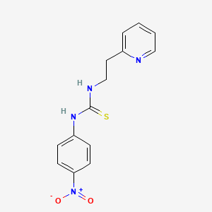 N-(4-nitrophenyl)-N'-[2-(2-pyridinyl)ethyl]thiourea