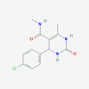 molecular formula C13H14ClN3O2 B3987645 4-(4-chlorophenyl)-N,6-dimethyl-2-oxo-1,2,3,4-tetrahydro-5-pyrimidinecarboxamide 