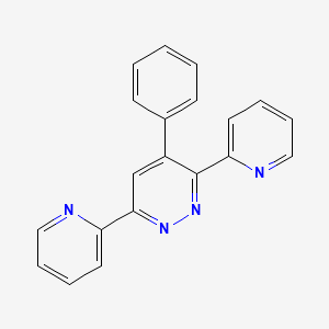 molecular formula C20H14N4 B3987647 4-phenyl-3,6-di-2-pyridinylpyridazine 