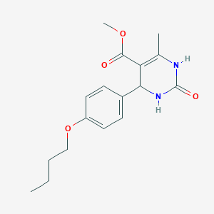 molecular formula C17H22N2O4 B3987670 methyl 4-(4-butoxyphenyl)-6-methyl-2-oxo-1,2,3,4-tetrahydro-5-pyrimidinecarboxylate 