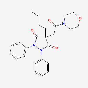 4-butyl-4-[2-(4-morpholinyl)-2-oxoethyl]-1,2-diphenyl-3,5-pyrazolidinedione