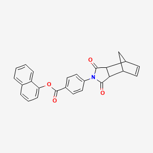 1-naphthyl 4-(3,5-dioxo-4-azatricyclo[5.2.1.0~2,6~]dec-8-en-4-yl)benzoate