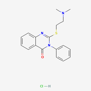 molecular formula C18H20ClN3OS B3987708 2-{[2-(dimethylamino)ethyl]thio}-3-phenyl-4(3H)-quinazolinone hydrochloride 