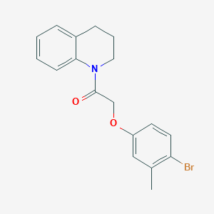 molecular formula C18H18BrNO2 B398771 2-(4-bromo-3-methylphenoxy)-1-(3,4-dihydroquinolin-1(2H)-yl)ethanone 