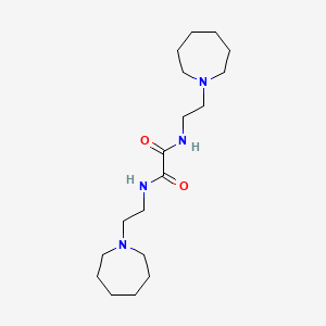 molecular formula C18H34N4O2 B3987738 N,N'-bis[2-(1-azepanyl)ethyl]ethanediamide 