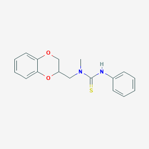 N-(2,3-dihydro-1,4-benzodioxin-2-ylmethyl)-N-methyl-N'-phenylthiourea