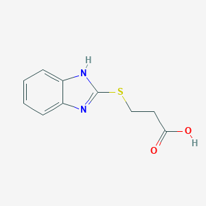 molecular formula C10H10N2O2S B398779 3-(1H-苯并咪唑-2-基硫基)丙酸 CAS No. 32051-90-4
