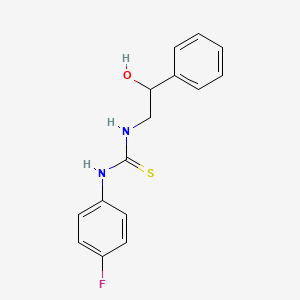 molecular formula C15H15FN2OS B3987790 N-(4-氟苯基)-N'-(2-羟基-2-苯乙基)硫脲 CAS No. 121541-06-8