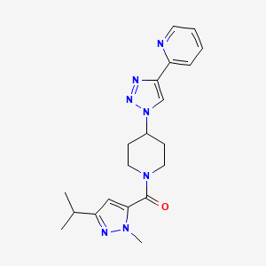 2-(1-{1-[(3-isopropyl-1-methyl-1H-pyrazol-5-yl)carbonyl]piperidin-4-yl}-1H-1,2,3-triazol-4-yl)pyridine