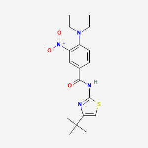 N-(4-tert-butyl-1,3-thiazol-2-yl)-4-(diethylamino)-3-nitrobenzamide