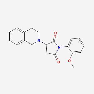 3-(3,4-dihydro-2(1H)-isoquinolinyl)-1-(2-methoxyphenyl)-2,5-pyrrolidinedione