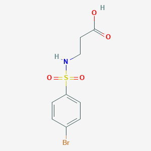 molecular formula C9H10BrNO4S B039879 3-{[(4-Bromophenyl)sulfonyl]amino}propanoic acid CAS No. 116035-58-6