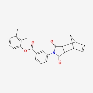 molecular formula C24H21NO4 B3987909 2,3-dimethylphenyl 3-(3,5-dioxo-4-azatricyclo[5.2.1.0~2,6~]dec-8-en-4-yl)benzoate 