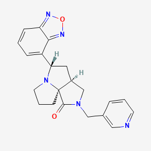 molecular formula C21H21N5O2 B3987922 (3aS*,5S*,9aS*)-5-(2,1,3-benzoxadiazol-4-yl)-2-(3-pyridinylmethyl)hexahydro-7H-pyrrolo[3,4-g]pyrrolizin-1(2H)-one 