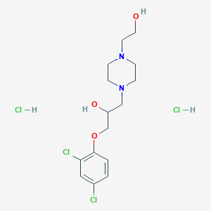 1-(2,4-dichlorophenoxy)-3-[4-(2-hydroxyethyl)-1-piperazinyl]-2-propanol dihydrochloride