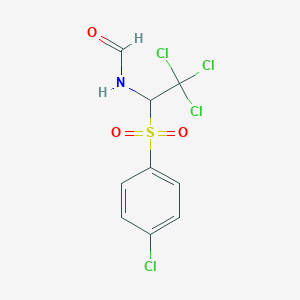 {2,2,2-trichloro-1-[(4-chlorophenyl)sulfonyl]ethyl}formamide