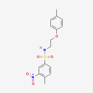 molecular formula C16H18N2O5S B3988030 4-methyl-N-[2-(4-methylphenoxy)ethyl]-3-nitrobenzenesulfonamide 