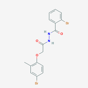 molecular formula C16H14Br2N2O3 B398808 2-bromo-N'-[(4-bromo-2-methylphenoxy)acetyl]benzohydrazide 