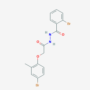 2-bromo-N'-[(4-bromo-2-methylphenoxy)acetyl]benzohydrazide