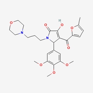 3-hydroxy-4-(5-methyl-2-furoyl)-1-[3-(4-morpholinyl)propyl]-5-(3,4,5-trimethoxyphenyl)-1,5-dihydro-2H-pyrrol-2-one