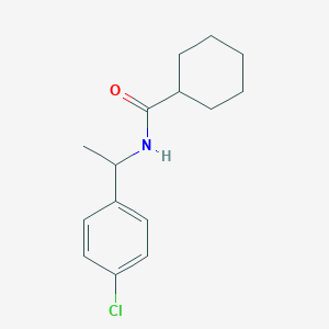 molecular formula C15H20ClNO B3988098 N-[1-(4-chlorophenyl)ethyl]cyclohexanecarboxamide 