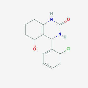 molecular formula C14H13ClN2O2 B3988155 4-(2-chlorophenyl)-4,6,7,8-tetrahydro-2,5(1H,3H)-quinazolinedione CAS No. 107775-56-4