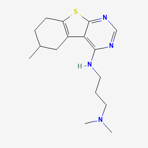 N,N-dimethyl-N'-(6-methyl-5,6,7,8-tetrahydro[1]benzothieno[2,3-d]pyrimidin-4-yl)-1,3-propanediamine