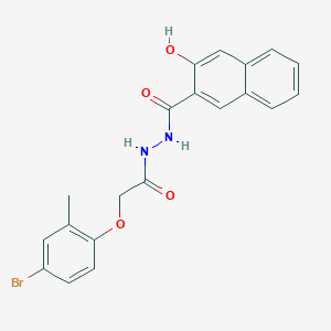 N'-[(4-bromo-2-methylphenoxy)acetyl]-3-hydroxy-2-naphthohydrazide