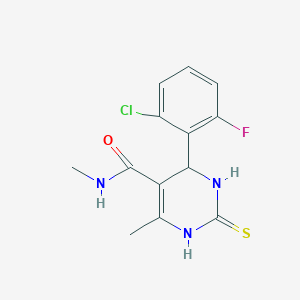 4-(2-chloro-6-fluorophenyl)-N,6-dimethyl-2-thioxo-1,2,3,4-tetrahydro-5-pyrimidinecarboxamide