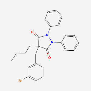 4-(3-bromobenzyl)-4-butyl-1,2-diphenyl-3,5-pyrazolidinedione