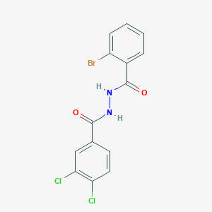 molecular formula C14H9BrCl2N2O2 B398822 N'-(2-bromobenzoyl)-3,4-dichlorobenzohydrazide 
