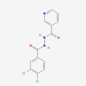 molecular formula C13H9Cl2N3O2 B398824 3,4-dichloro-N'-(3-pyridinylcarbonyl)benzohydrazide 