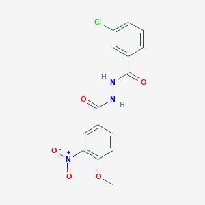 N'-(3-chlorobenzoyl)-3-nitro-4-methoxybenzohydrazide