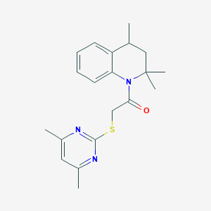 1-{[(4,6-dimethyl-2-pyrimidinyl)thio]acetyl}-2,2,4-trimethyl-1,2,3,4-tetrahydroquinoline