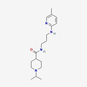 1-isopropyl-N-{3-[(5-methylpyridin-2-yl)amino]propyl}piperidine-4-carboxamide