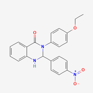 3-(4-ethoxyphenyl)-2-(4-nitrophenyl)-2,3-dihydro-4(1H)-quinazolinone